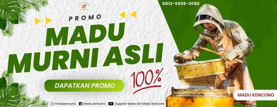 banner promo madu asli murni