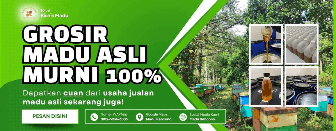 contoh banner kata-kata promosi madu asli