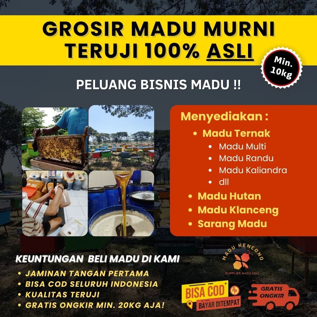 contoh kata kata promosi madu asli