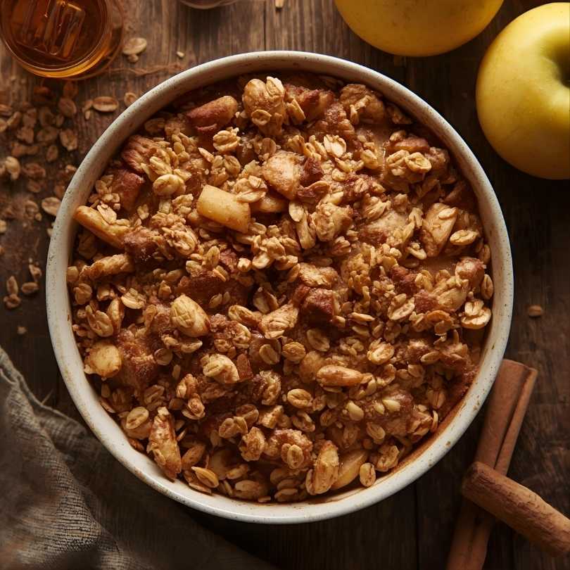 Gambar Baked Apple Oat Madu dan Kayu Manis