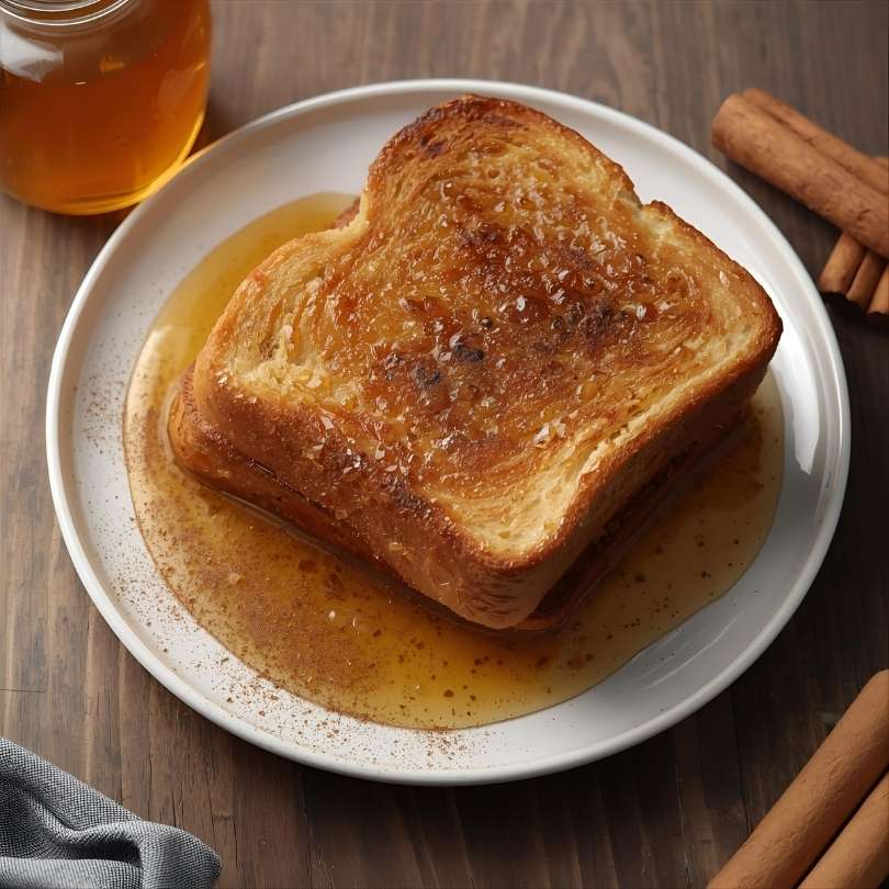 Gambar Cemilan Roti Bakar Madu dan Kayu Manis