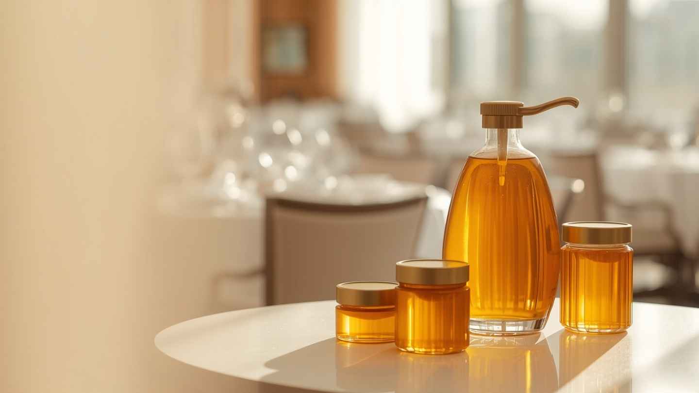 Kemasan madu yang cocok untuk supply ke hotel dan restoran