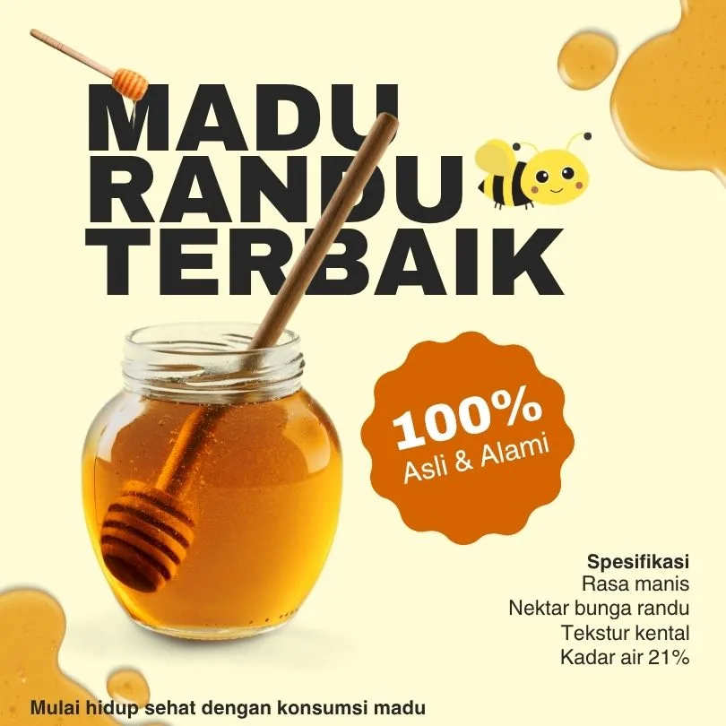 contoh gambar kata-kata promosi madu