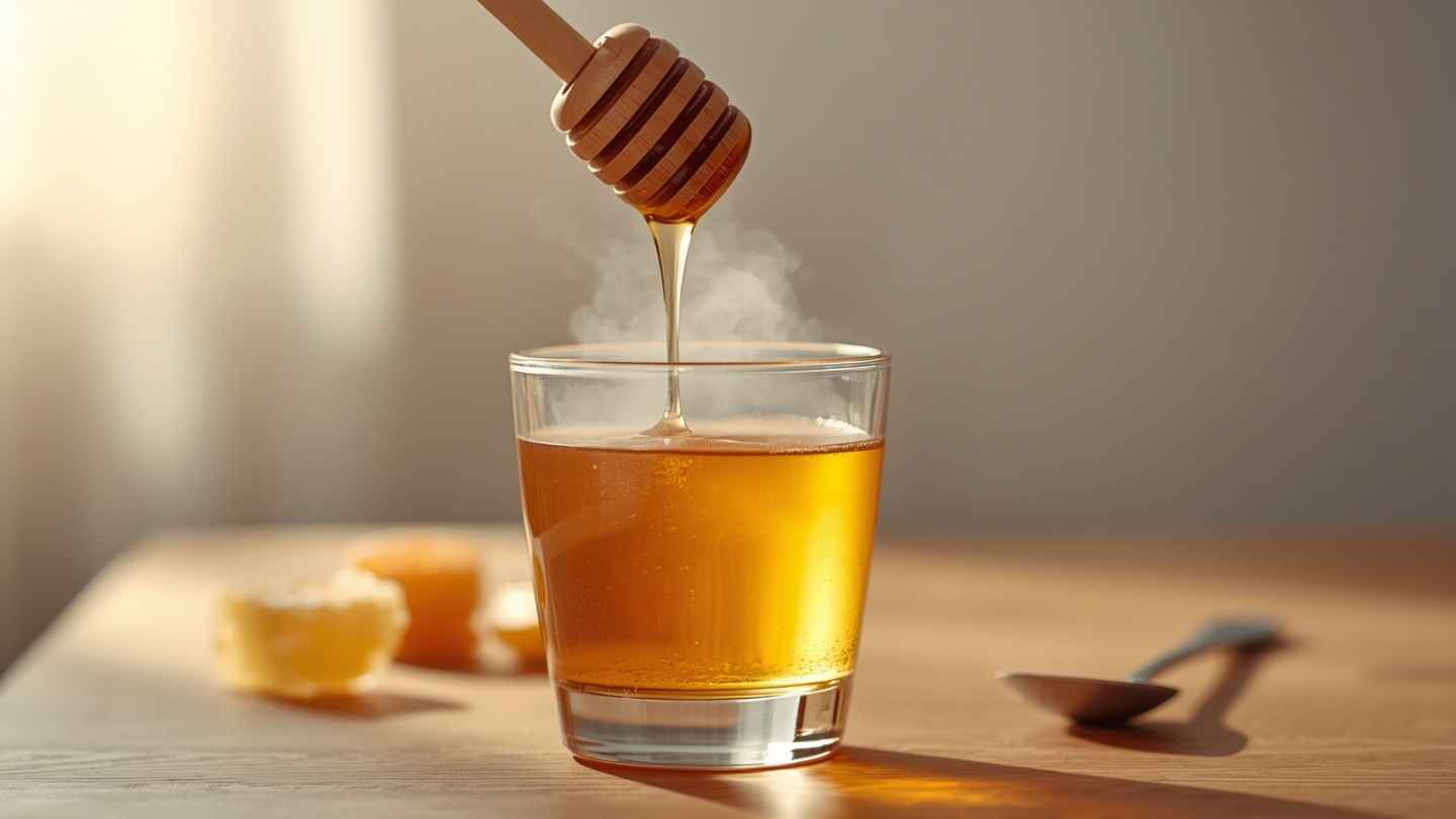 Madu dituang ke air hangat suam-suam kuku untuk mencegah kerusakan enzim dan HMF