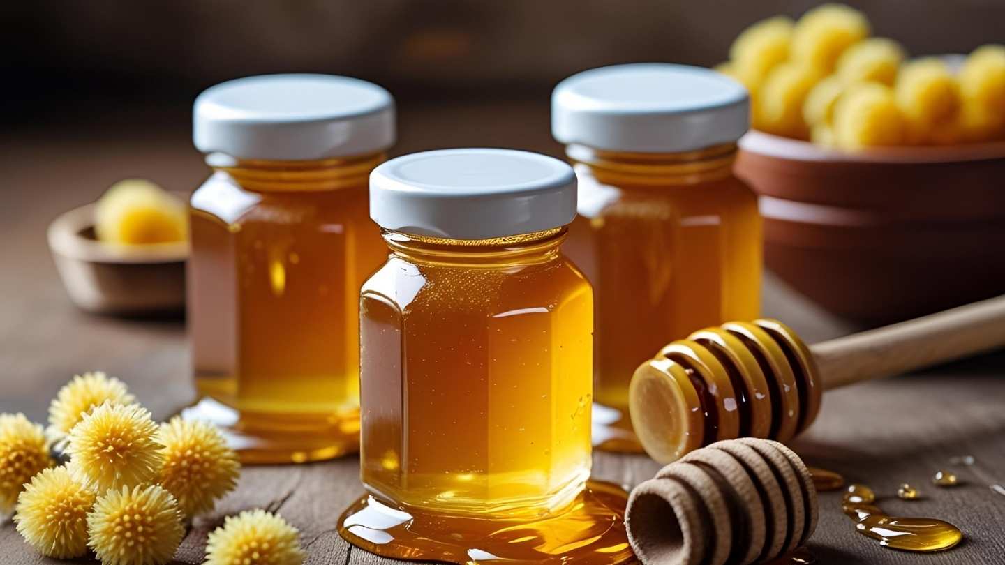 gambar 3 madu asli murni dalam botol