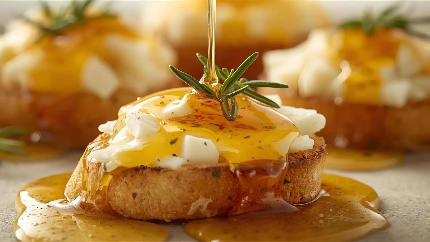 gambar Crostini Keju dan Madu Rosemary