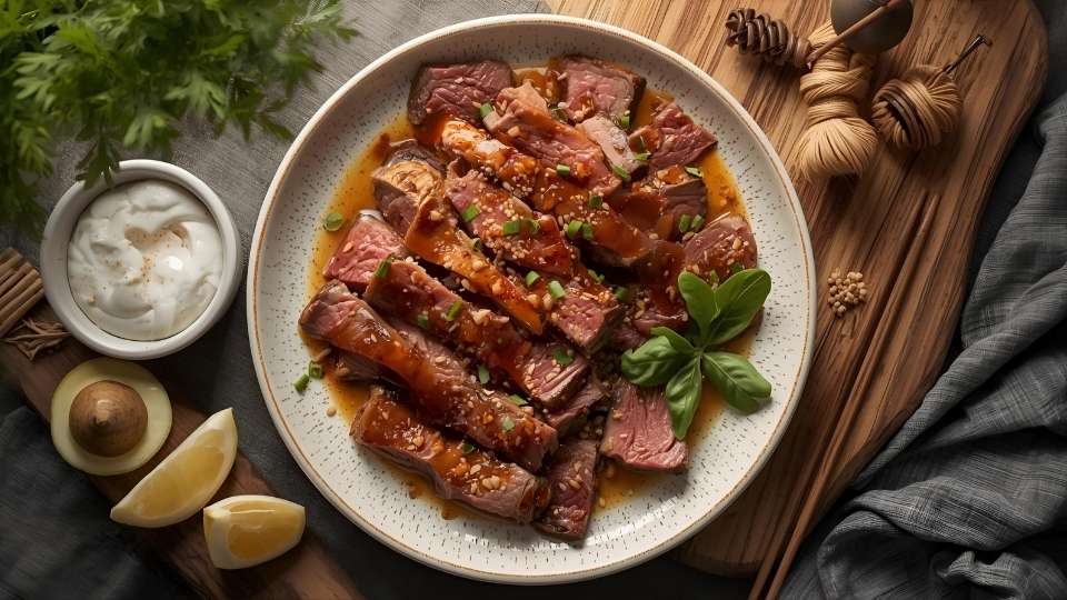 gambar Daging Sapi Iris Madu Wijen