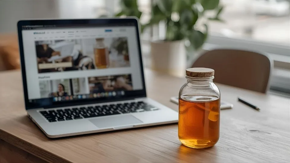 gambar ilustrasi jualan madu yang diposting di sosial media