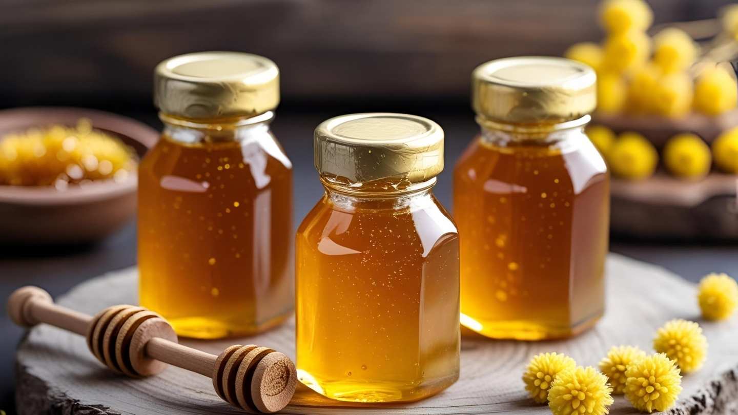gambar madu asli didalam botol