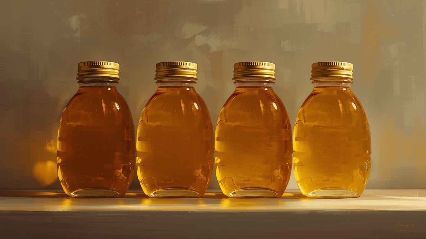 gambar madu yang bermanfaat untuk asam lambung dalam botol