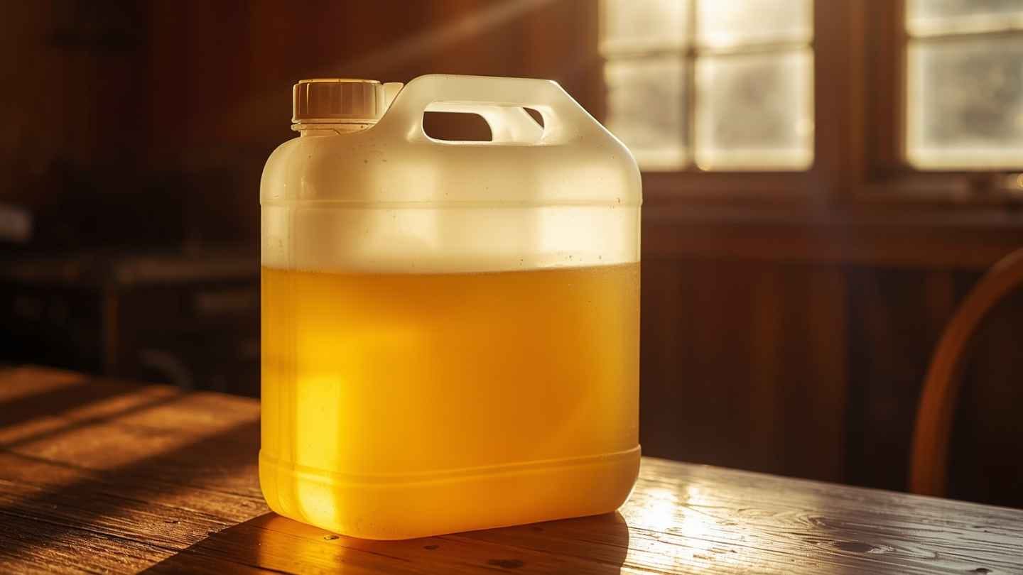 ilustrasi gambar madu dalam kemasan jerigen 30 liter