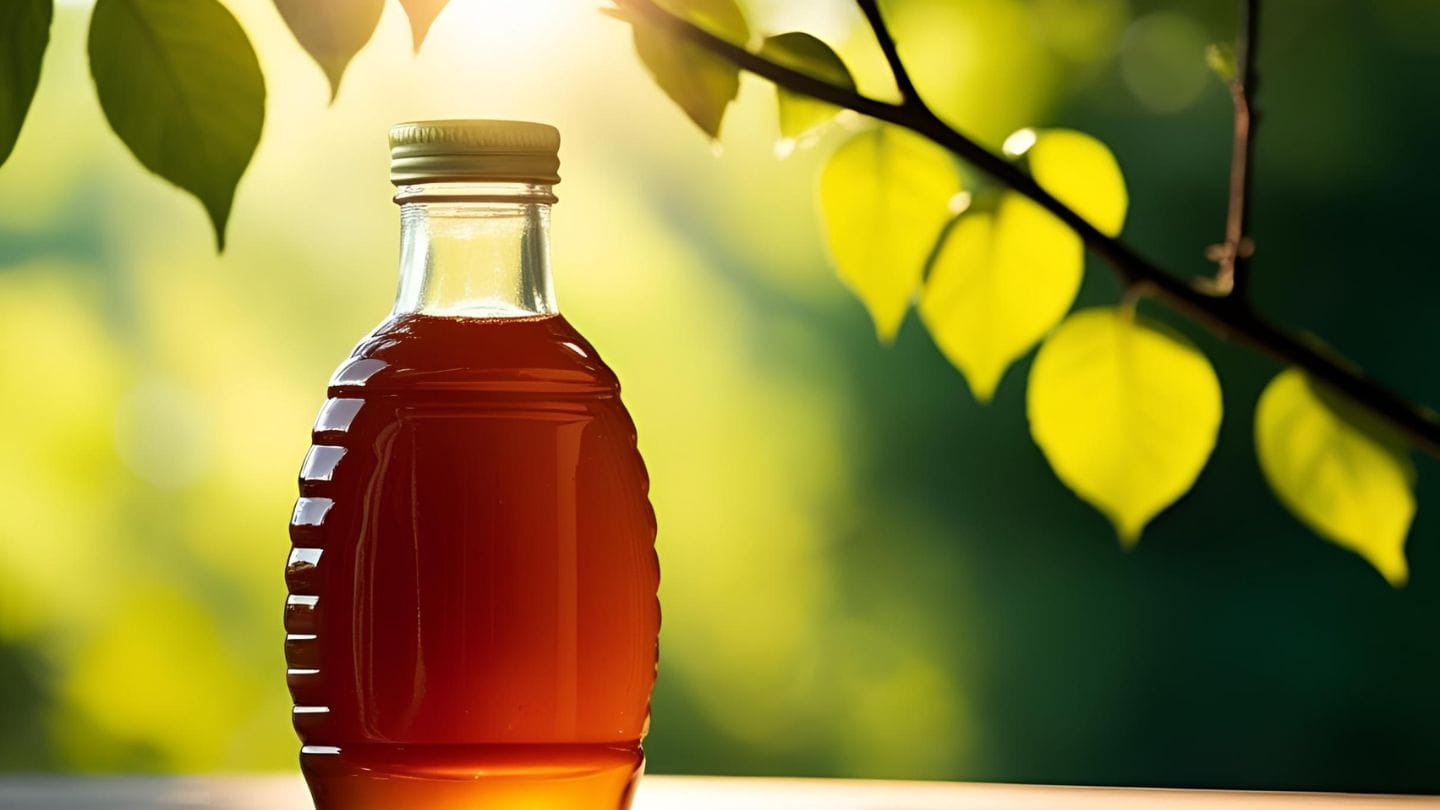 ilustrasi gambar madu hutan sulawesi dalam botol