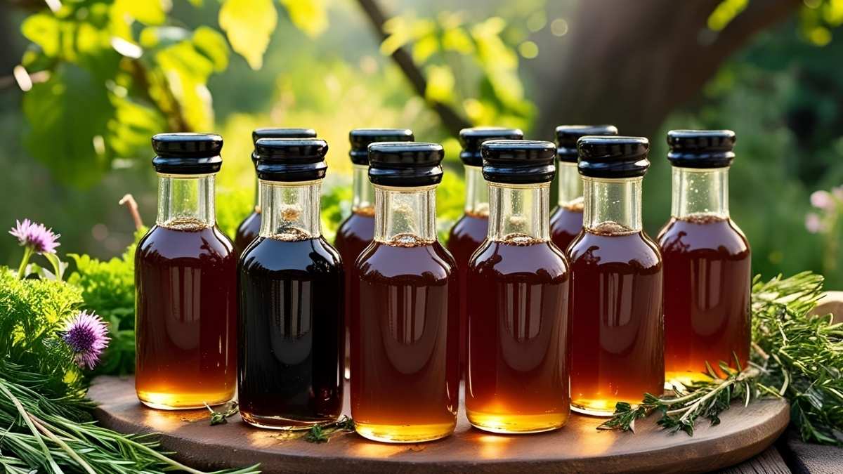 ilustrasi gambar madu asli dalam botol untuk radang tenggorokan