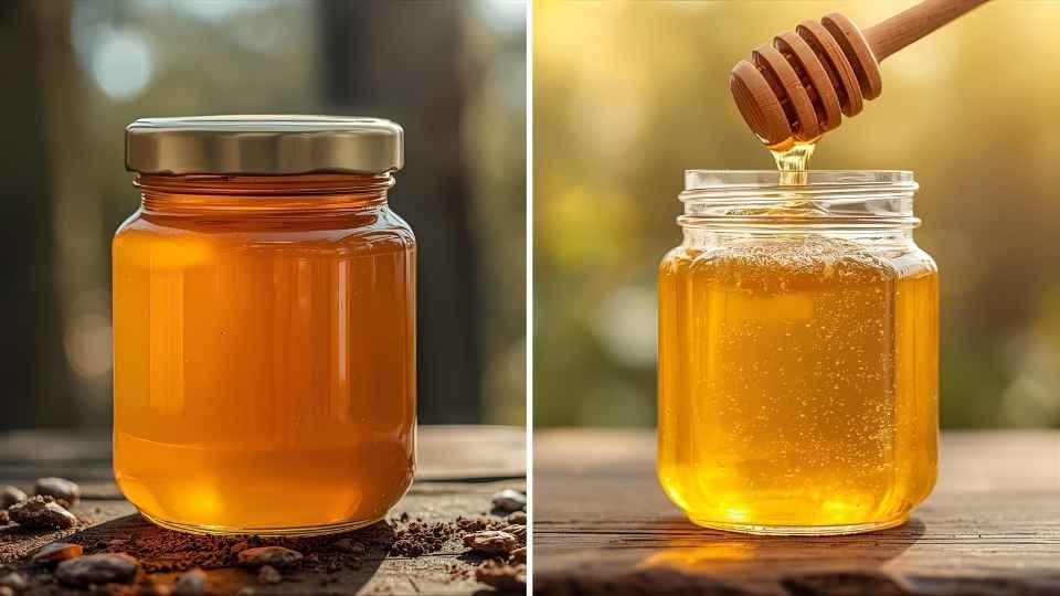 ilustrasi gambar madu odeng dan madu biasa