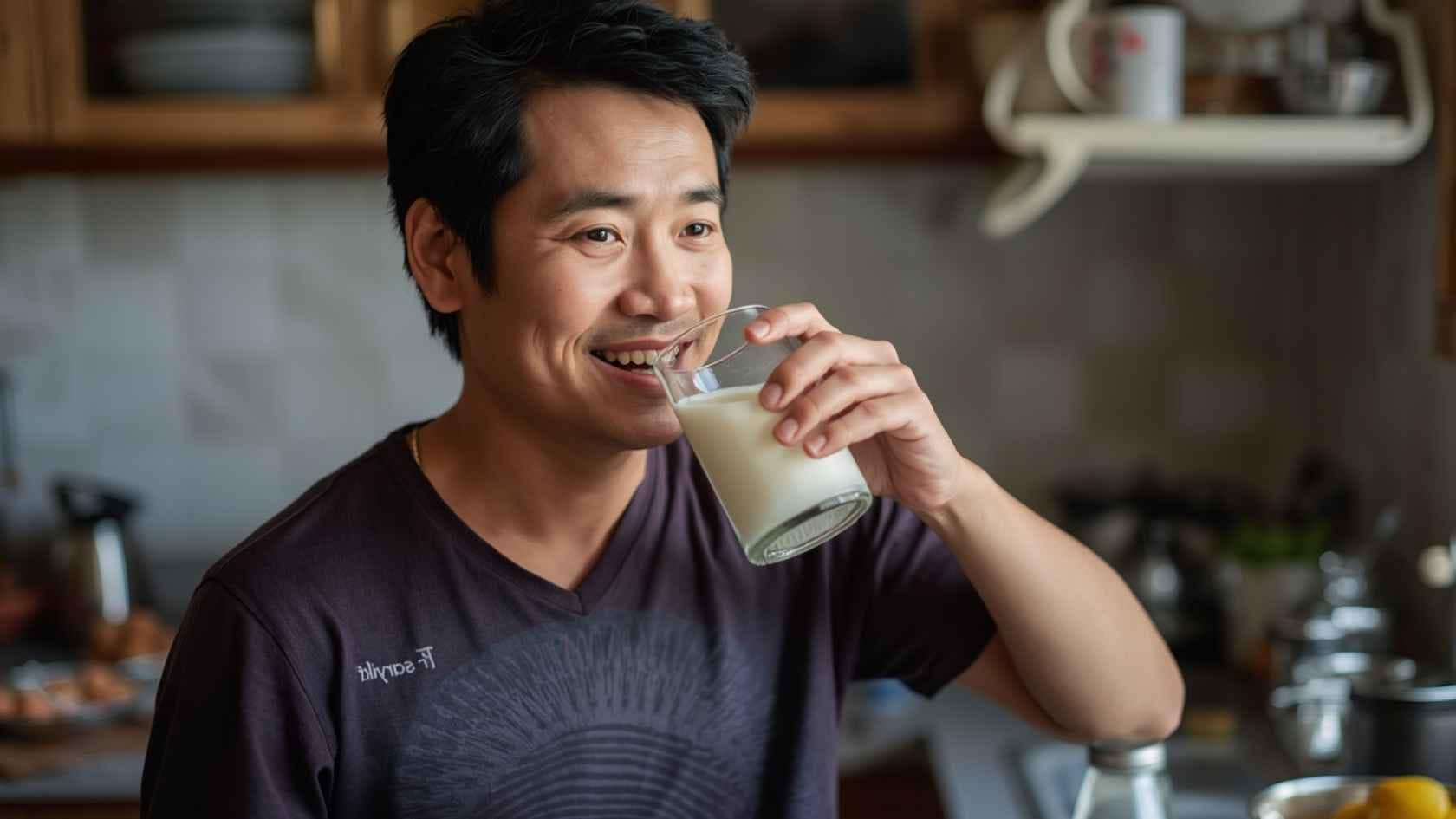 ilustrasi gambar pria ejakulasi dini sedang minum STMJ